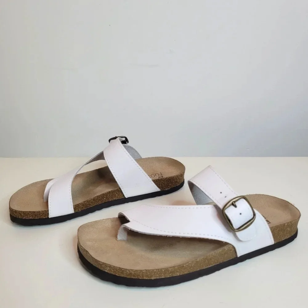 White Mountain White Carly Footbed Sandals 27702 Size Women's 8 NEW
